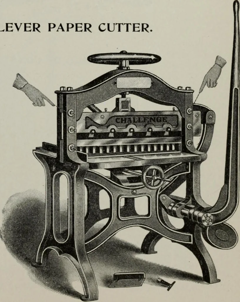 An illustration from Desk book of type specimens, borders, ornaments, brass rules and cuts : catalogue of printing machinery and printers' supplies, 1900, leaf 1066