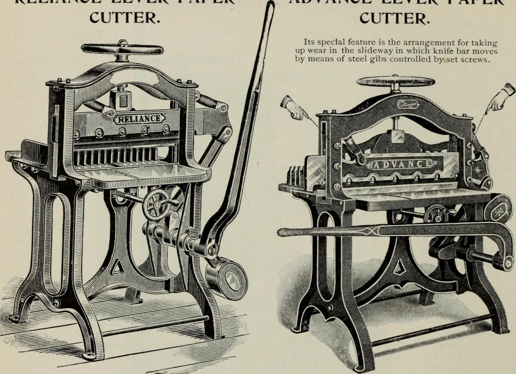 An illustration from Desk book of type specimens, borders, ornaments, brass rules and cuts : catalogue of printing machinery and printers' supplies, 1900, leaf 1069