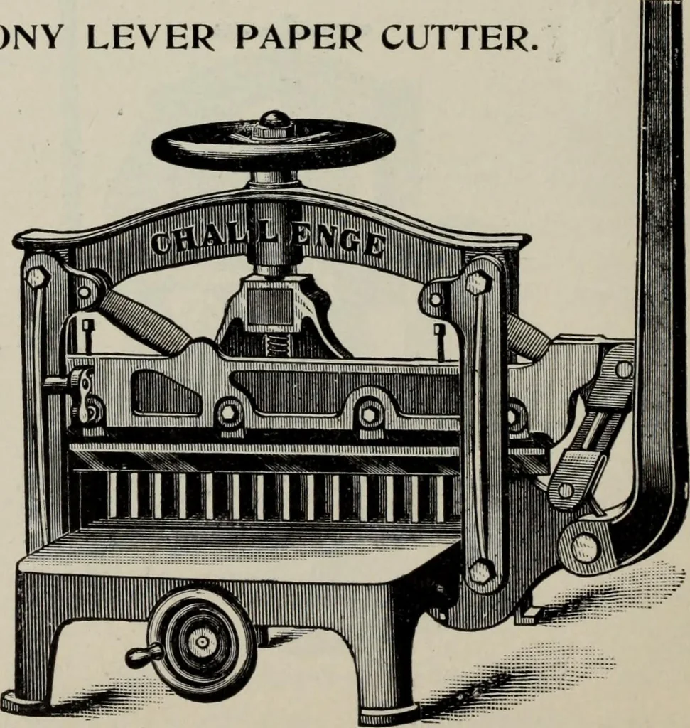 An illustration from Desk book of type specimens, borders, ornaments, brass rules and cuts : catalogue of printing machinery and printers' supplies, 1900, leaf 1069