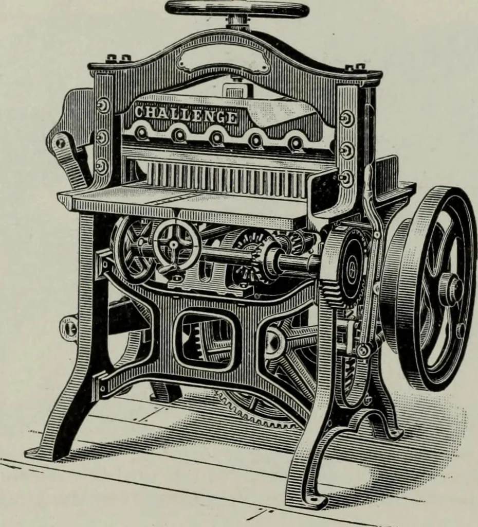 An illustration from Desk book of type specimens, borders, ornaments, brass rules and cuts : catalogue of printing machinery and printers' supplies, 1900, leaf 1072
