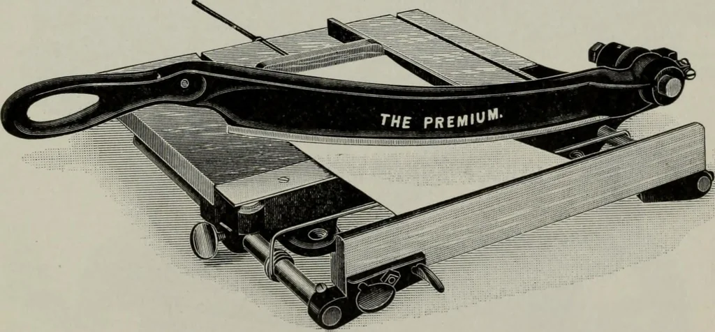 An illustration from Desk book of type specimens, borders, ornaments, brass rules and cuts : catalogue of printing machinery and printers' supplies, 1900, leaf 1072