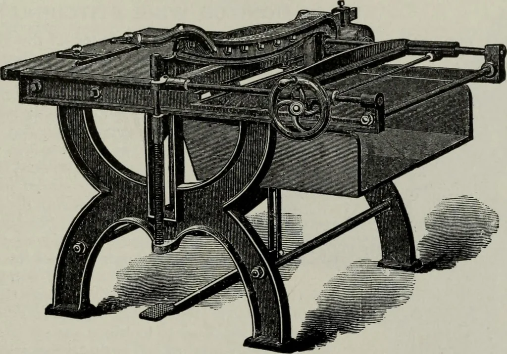 An illustration from Desk book of type specimens, borders, ornaments, brass rules and cuts : catalogue of printing machinery and printers' supplies, 1900, leaf 1074