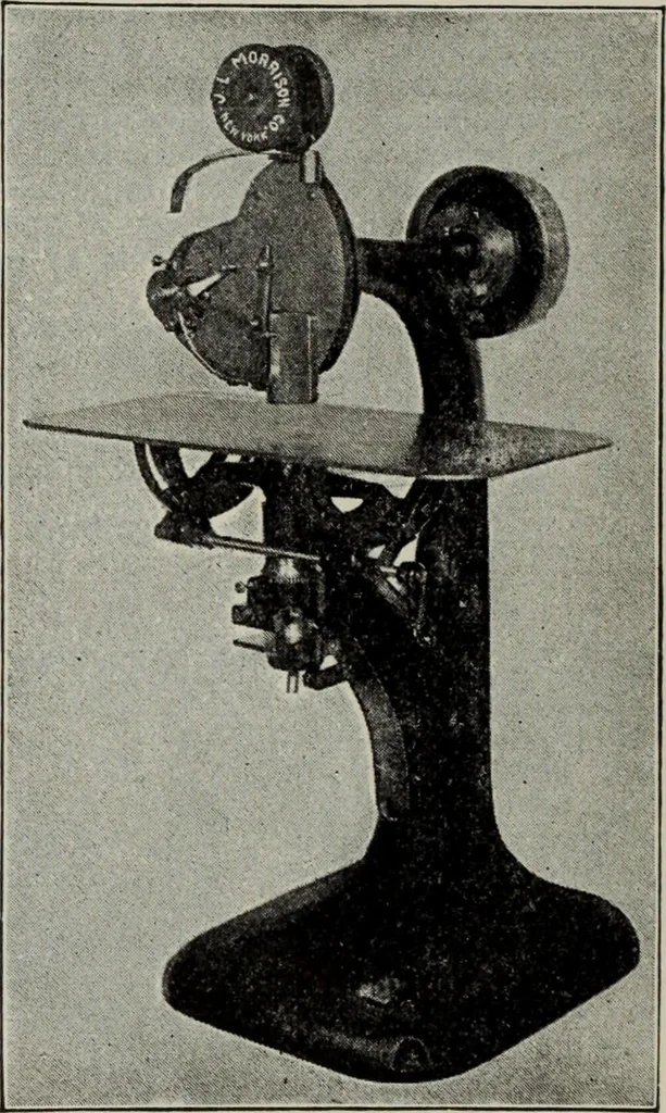 An illustration from Desk book of type specimens, borders, ornaments, brass rules and cuts : catalogue of printing machinery and printers' supplies, 1900, leaf 1079