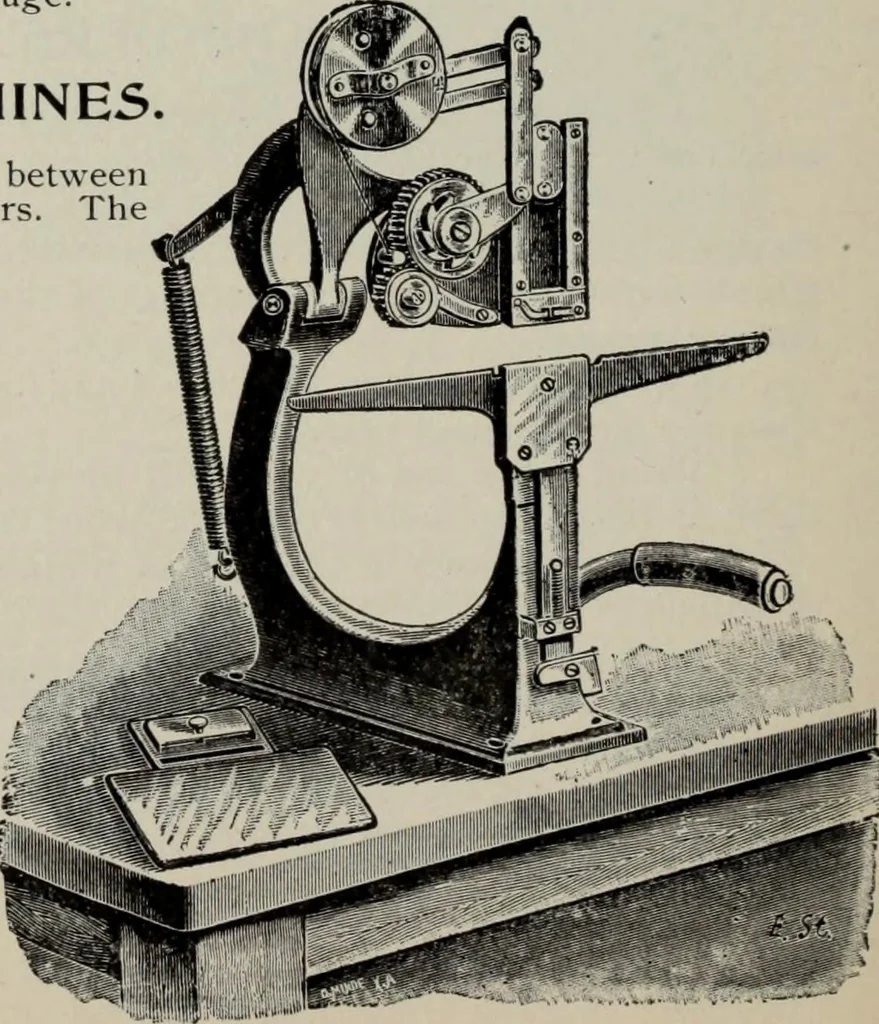 An illustration from Desk book of type specimens, borders, ornaments, brass rules and cuts : catalogue of printing machinery and printers' supplies, 1900, leaf 1081