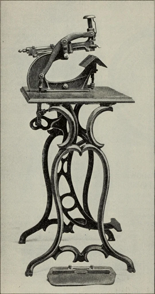 An illustration from Desk book of type specimens, borders, ornaments, brass rules and cuts : catalogue of printing machinery and printers' supplies, 1900, leaf 1083