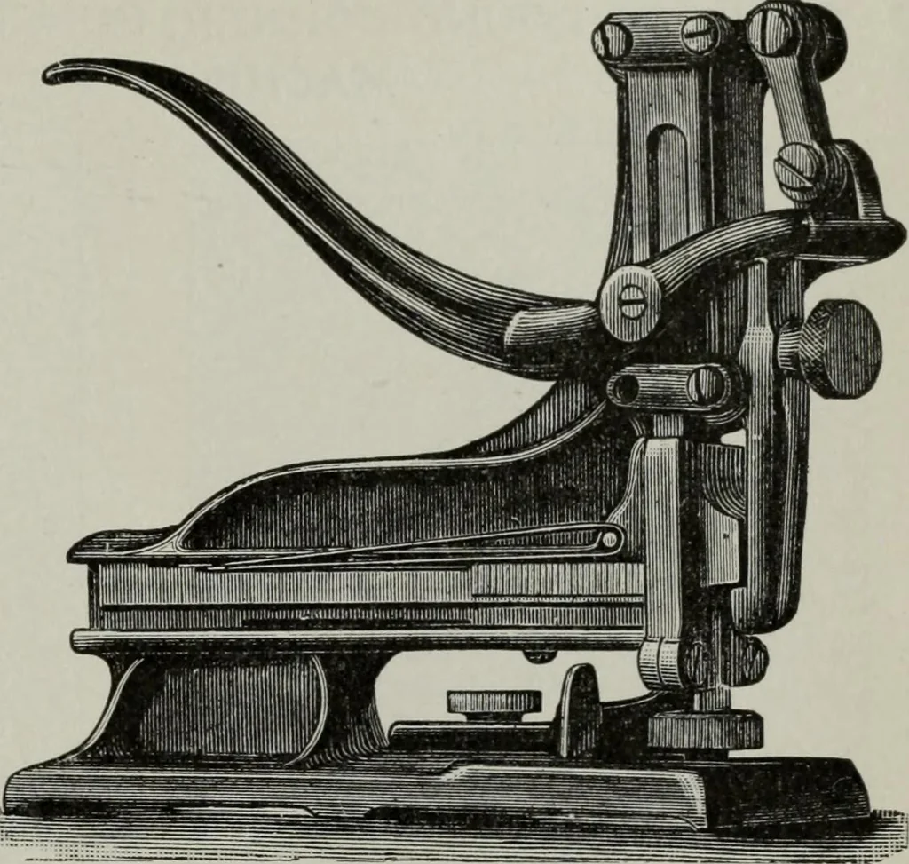An illustration from Desk book of type specimens, borders, ornaments, brass rules and cuts : catalogue of printing machinery and printers' supplies, 1900, leaf 1086