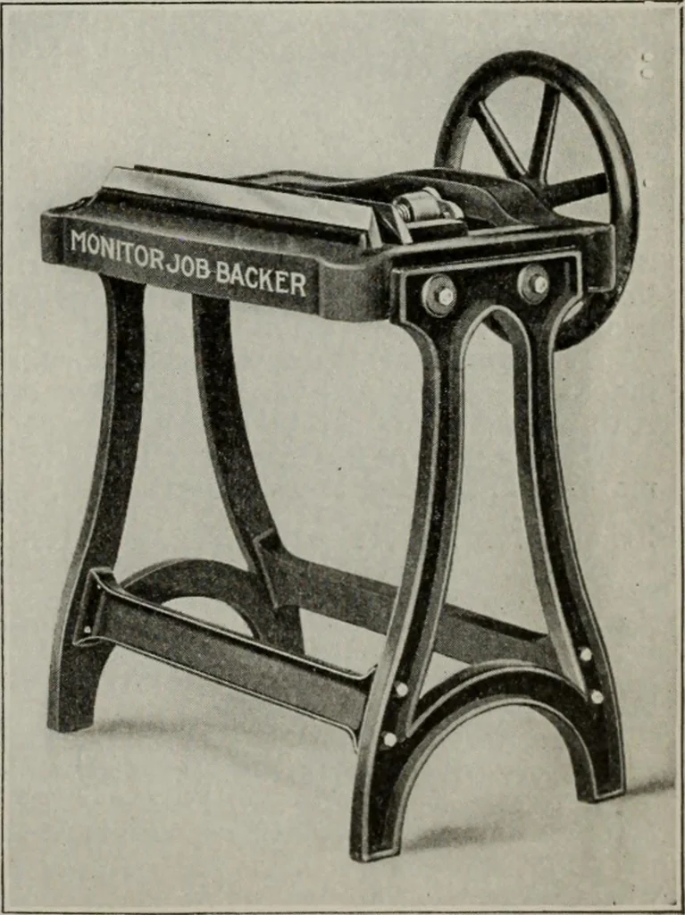 An illustration from Desk book of type specimens, borders, ornaments, brass rules and cuts : catalogue of printing machinery and printers' supplies, 1900, leaf 1088