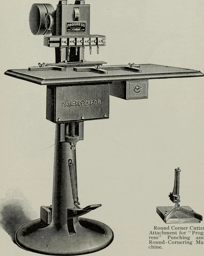 An illustration from Desk book of type specimens, borders, ornaments, brass rules and cuts : catalogue of printing machinery and printers' supplies, 1900, leaf 1090