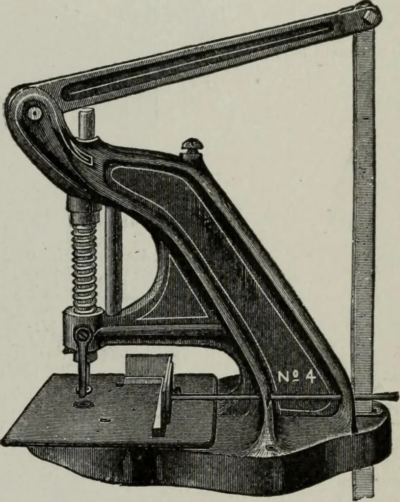 An illustration from Desk book of type specimens, borders, ornaments, brass rules and cuts : catalogue of printing machinery and printers' supplies, 1900, leaf 1094