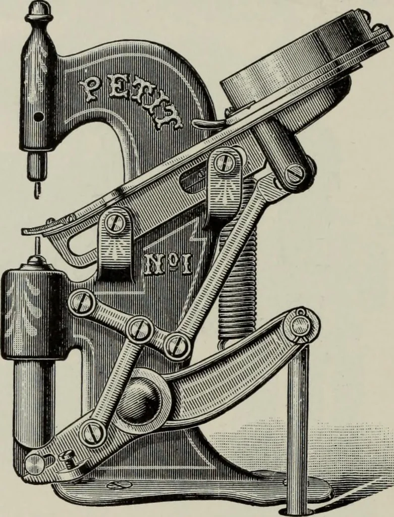An illustration from Desk book of type specimens, borders, ornaments, brass rules and cuts : catalogue of printing machinery and printers' supplies, 1900, leaf 1095