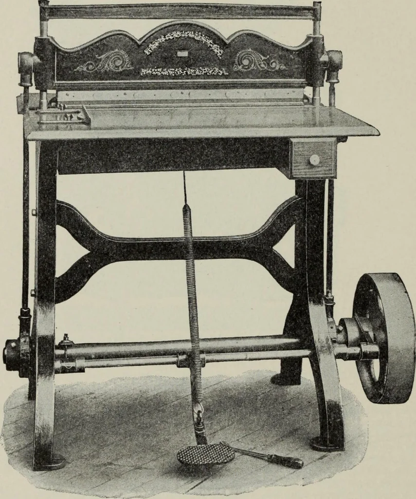An illustration from Desk book of type specimens, borders, ornaments, brass rules and cuts : catalogue of printing machinery and printers' supplies, 1900, leaf 1097