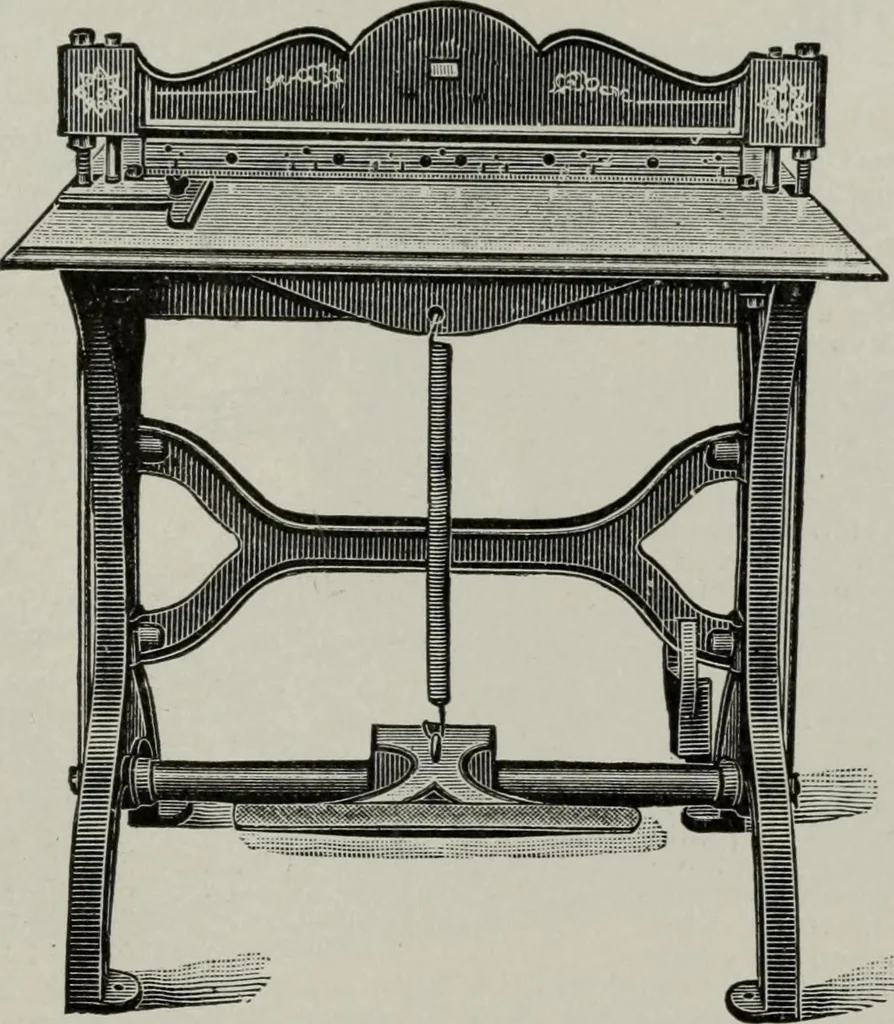 An illustration from Desk book of type specimens, borders, ornaments, brass rules and cuts : catalogue of printing machinery and printers' supplies, 1900, leaf 1098