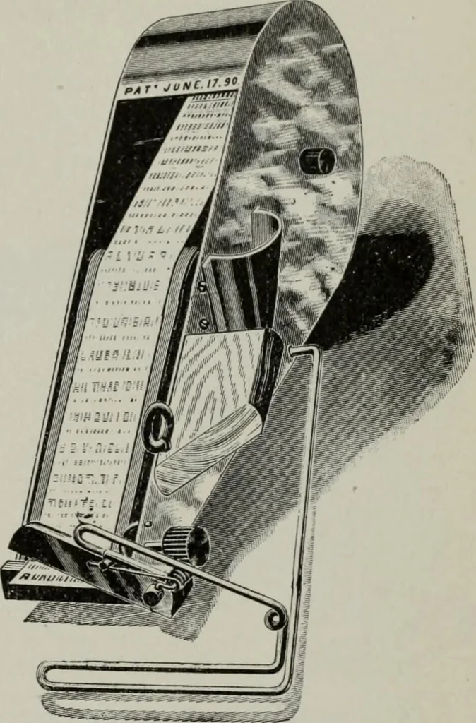An illustration from Desk book of type specimens, borders, ornaments, brass rules and cuts : catalogue of printing machinery and printers' supplies, 1900, leaf 1108