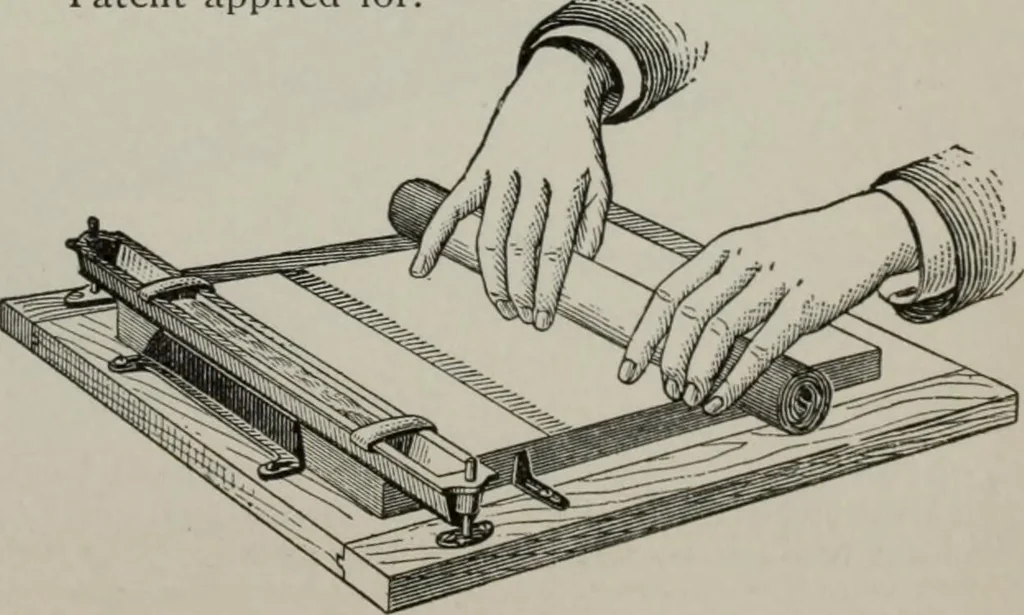 An illustration from Desk book of type specimens, borders, ornaments, brass rules and cuts : catalogue of printing machinery and printers' supplies, 1900, leaf 1108