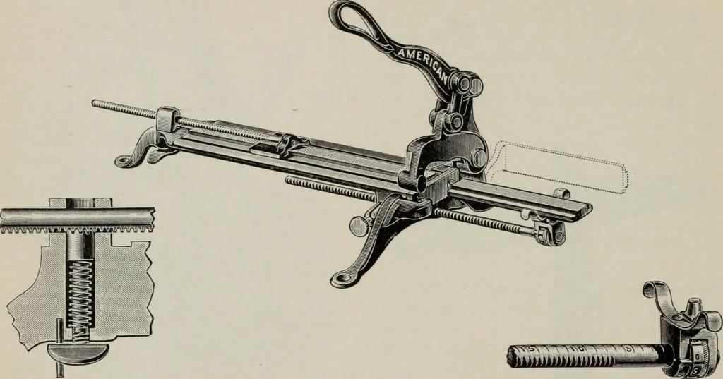 An illustration from Desk book of type specimens, borders, ornaments, brass rules and cuts : catalogue of printing machinery and printers' supplies, 1900, leaf 1109