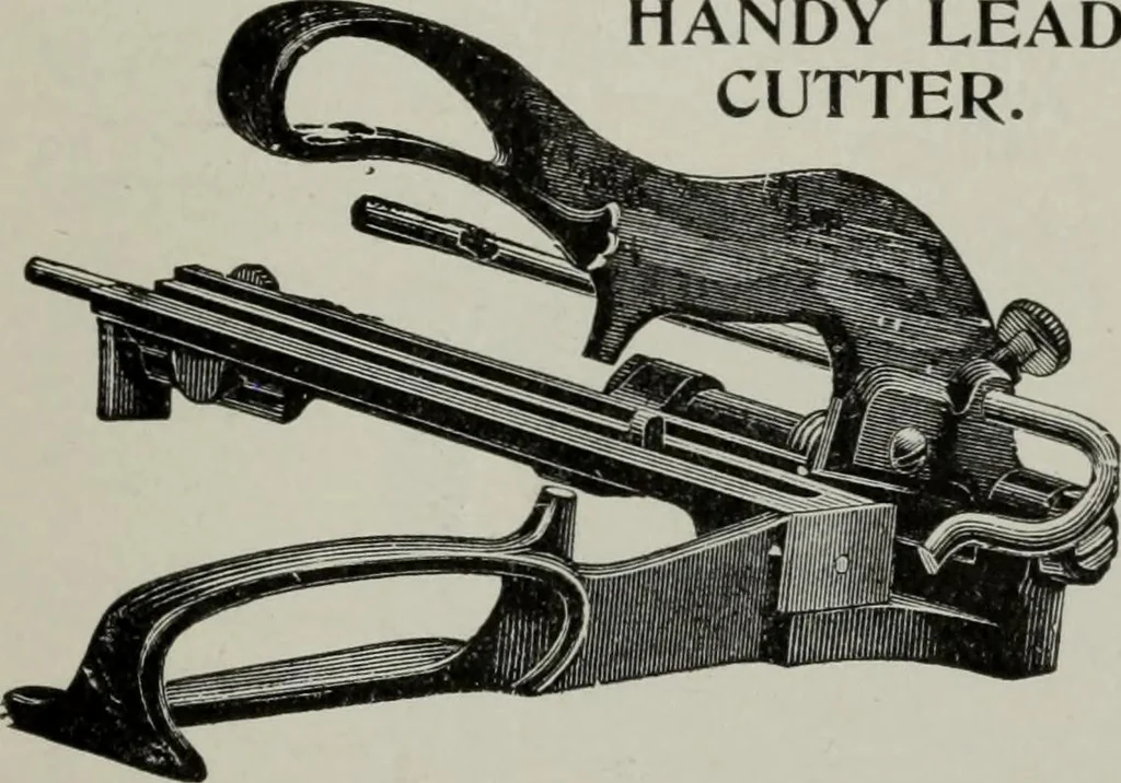 An illustration from Desk book of type specimens, borders, ornaments, brass rules and cuts : catalogue of printing machinery and printers' supplies, 1900, leaf 1110