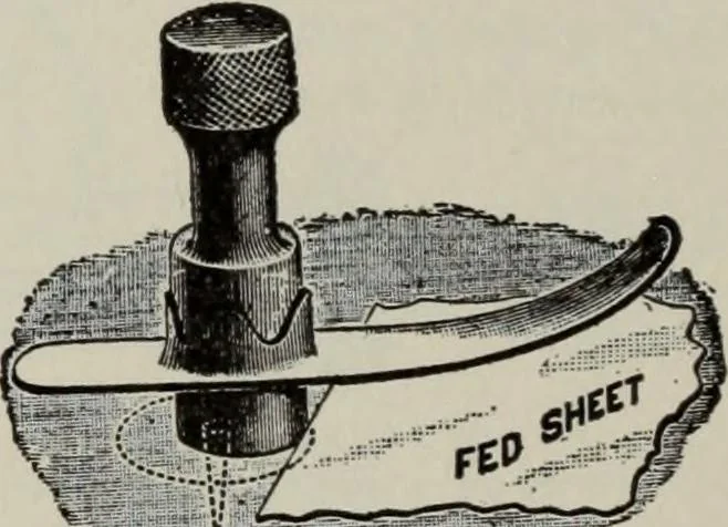 An illustration from Desk book of type specimens, borders, ornaments, brass rules and cuts : catalogue of printing machinery and printers' supplies, 1900, leaf 1119