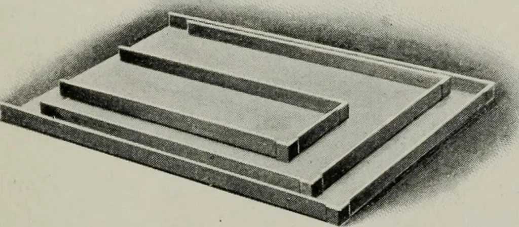 An illustration from Desk book of type specimens, borders, ornaments, brass rules and cuts : catalogue of printing machinery and printers' supplies, 1900, leaf 1132
