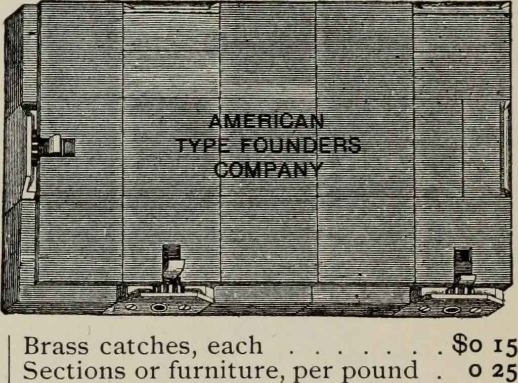 An illustration from Desk book of type specimens, borders, ornaments, brass rules and cuts : catalogue of printing machinery and printers' supplies, 1900, leaf 1135