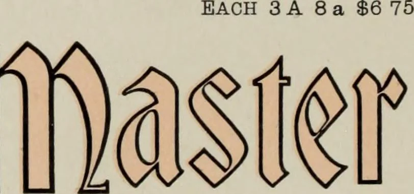 An illustration from Desk book of type specimens, borders, ornaments, brass rules and cuts : catalogue of printing machinery and printers' supplies, 1900, leaf 506