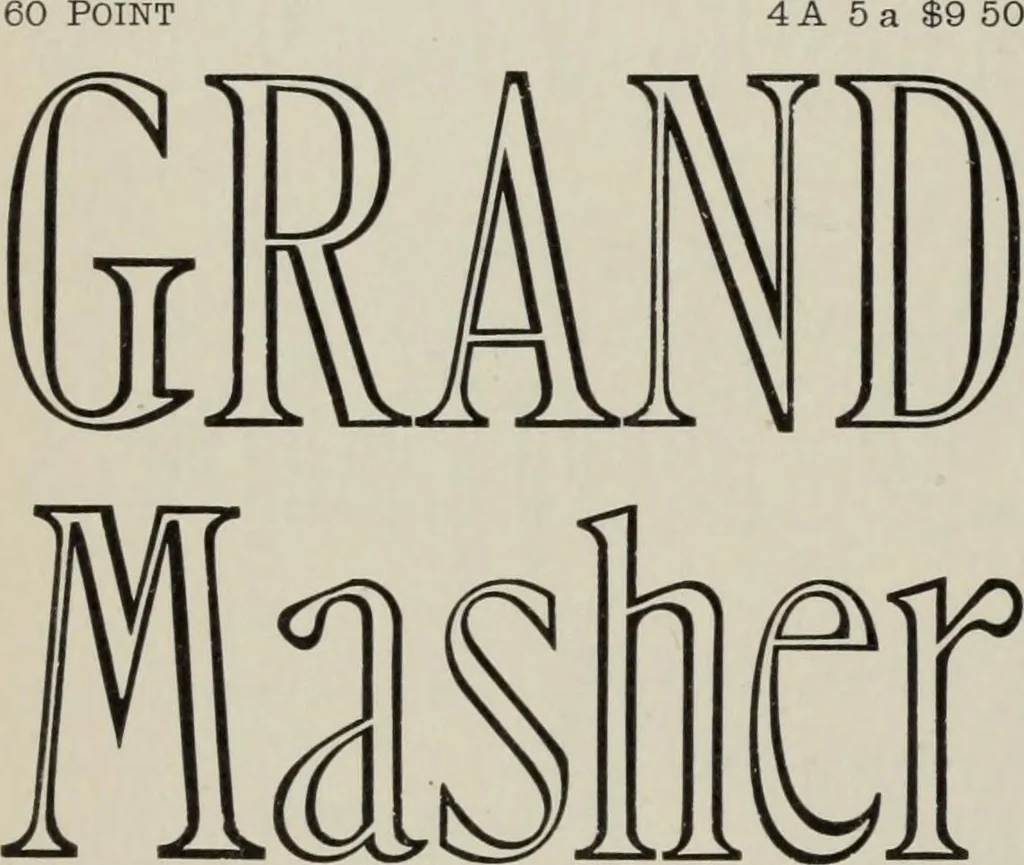 An illustration from Desk book of type specimens, borders, ornaments, brass rules and cuts : catalogue of printing machinery and printers' supplies, 1900, leaf 520