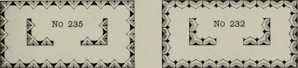 An illustration from Desk book of type specimens, borders, ornaments, brass rules and cuts : catalogue of printing machinery and printers' supplies, 1900, leaf 759