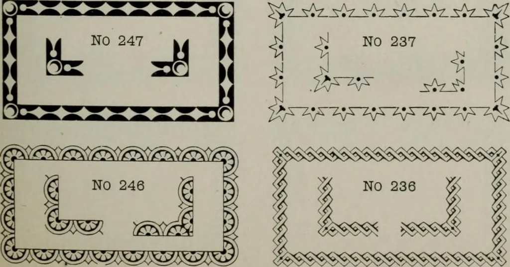 An illustration from Desk book of type specimens, borders, ornaments, brass rules and cuts : catalogue of printing machinery and printers' supplies, 1900, leaf 759
