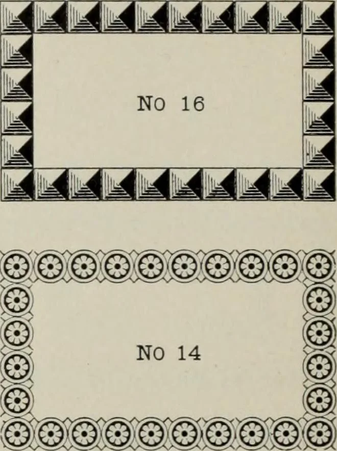 An illustration from Desk book of type specimens, borders, ornaments, brass rules and cuts : catalogue of printing machinery and printers' supplies, 1900, leaf 760