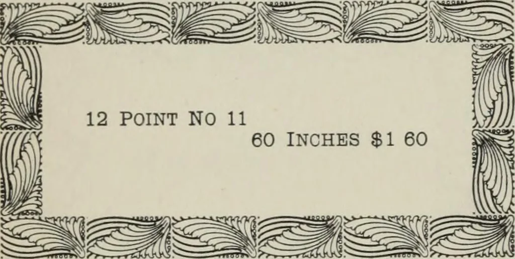 An illustration from Desk book of type specimens, borders, ornaments, brass rules and cuts : catalogue of printing machinery and printers' supplies, 1900, leaf 766