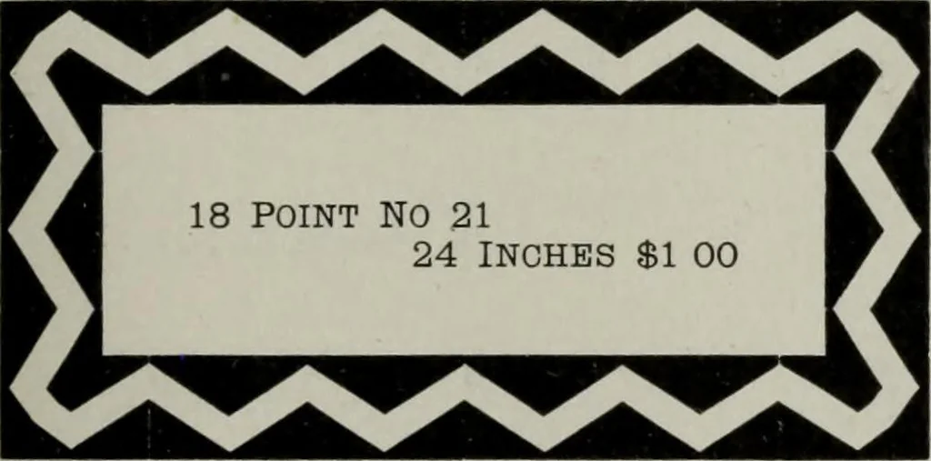 An illustration from Desk book of type specimens, borders, ornaments, brass rules and cuts : catalogue of printing machinery and printers' supplies, 1900, leaf 773