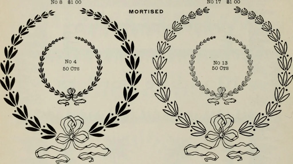 An illustration from Desk book of type specimens, borders, ornaments, brass rules and cuts : catalogue of printing machinery and printers' supplies, 1900, leaf 802