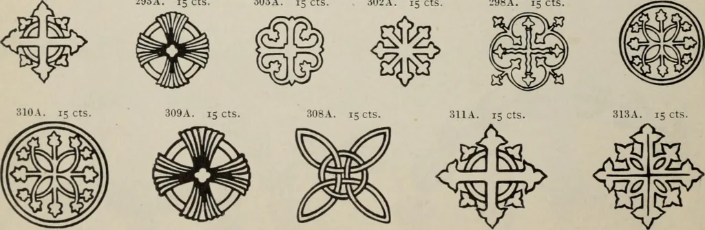 An illustration from Desk book of type specimens, borders, ornaments, brass rules and cuts : catalogue of printing machinery and printers' supplies, 1900, leaf 804
