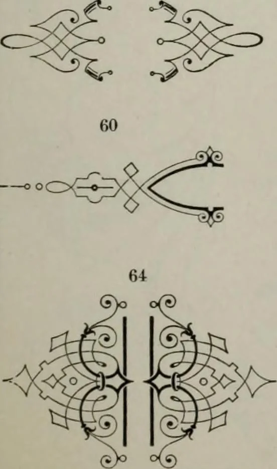 An illustration from Desk book of type specimens, borders, ornaments, brass rules and cuts : catalogue of printing machinery and printers' supplies, 1900, leaf 813