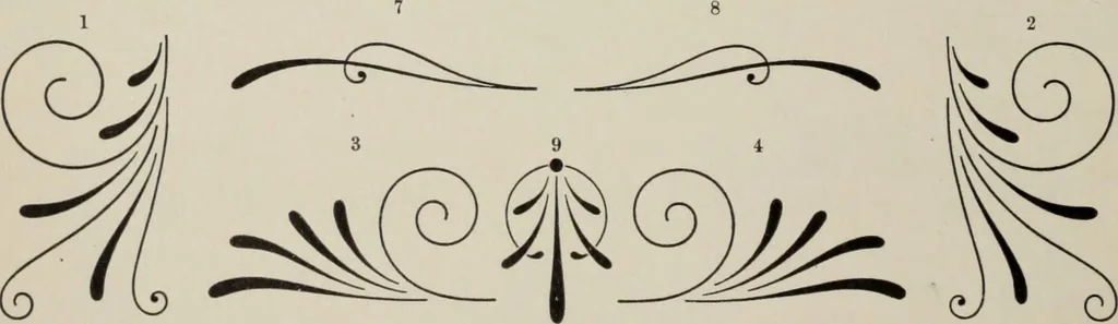 An illustration from Desk book of type specimens, borders, ornaments, brass rules and cuts : catalogue of printing machinery and printers' supplies, 1900, leaf 814
