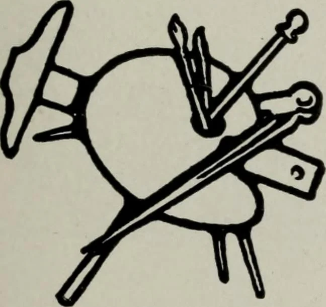 An illustration from Desk book of type specimens, borders, ornaments, brass rules and cuts : catalogue of printing machinery and printers' supplies, 1900, leaf 829