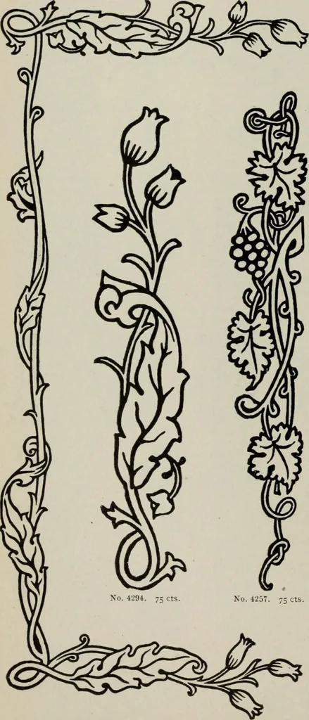 An illustration from Desk book of type specimens, borders, ornaments, brass rules and cuts : catalogue of printing machinery and printers' supplies, 1900, leaf 839