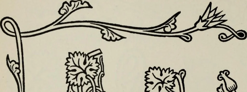 An illustration from Desk book of type specimens, borders, ornaments, brass rules and cuts : catalogue of printing machinery and printers' supplies, 1900, leaf 841