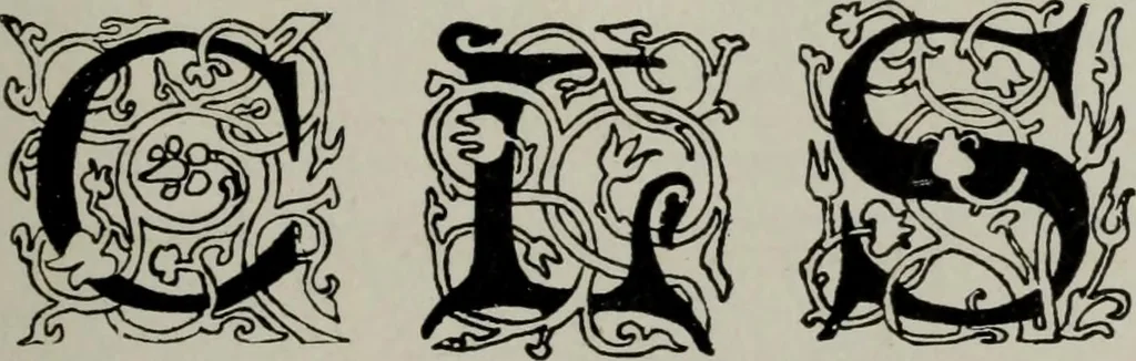 An illustration from Desk book of type specimens, borders, ornaments, brass rules and cuts : catalogue of printing machinery and printers' supplies, 1900, leaf 844