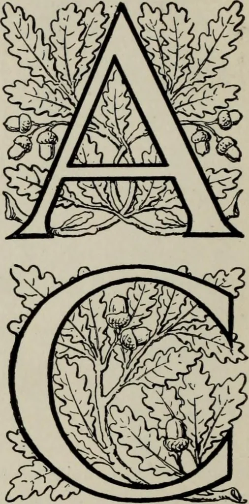 An illustration from Desk book of type specimens, borders, ornaments, brass rules and cuts : catalogue of printing machinery and printers' supplies, 1900, leaf 845