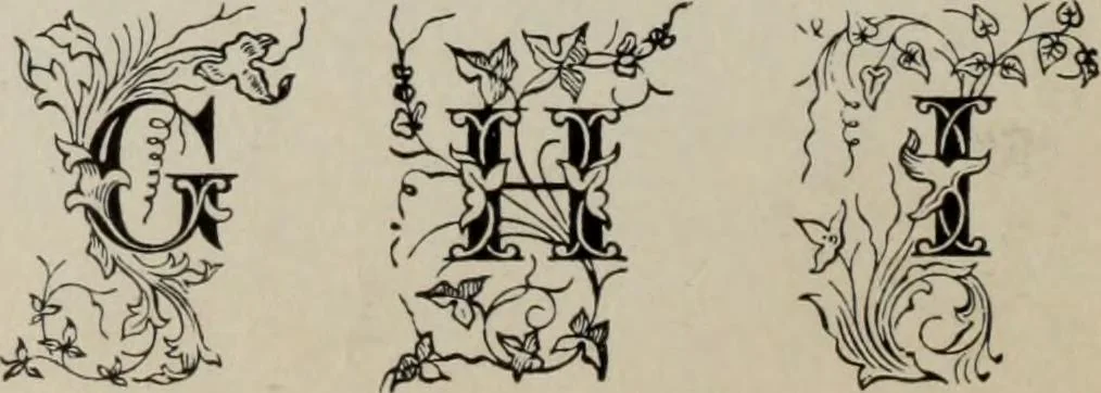 An illustration from Desk book of type specimens, borders, ornaments, brass rules and cuts : catalogue of printing machinery and printers' supplies, 1900, leaf 845