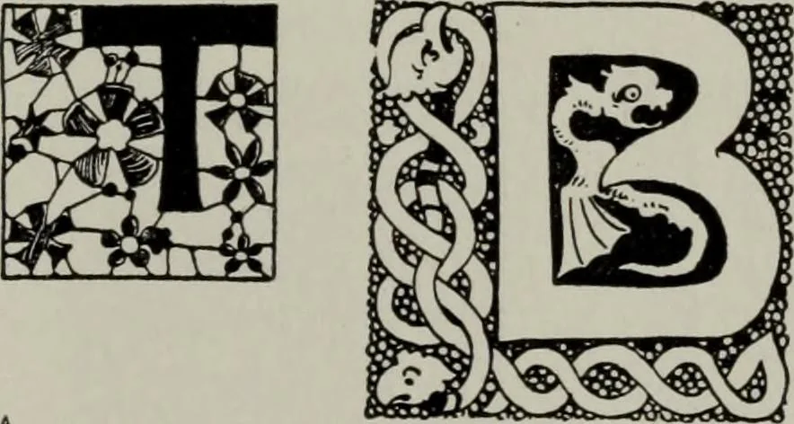 An illustration from Desk book of type specimens, borders, ornaments, brass rules and cuts : catalogue of printing machinery and printers' supplies, 1900, leaf 846