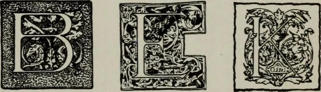 An illustration from Desk book of type specimens, borders, ornaments, brass rules and cuts : catalogue of printing machinery and printers' supplies, 1900, leaf 846