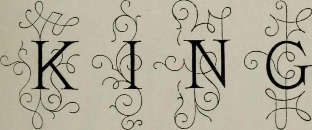 An illustration from Desk book of type specimens, borders, ornaments, brass rules and cuts : catalogue of printing machinery and printers' supplies, 1900, leaf 848