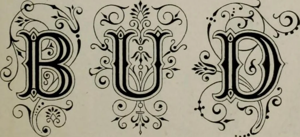 An illustration from Desk book of type specimens, borders, ornaments, brass rules and cuts : catalogue of printing machinery and printers' supplies, 1900, leaf 848