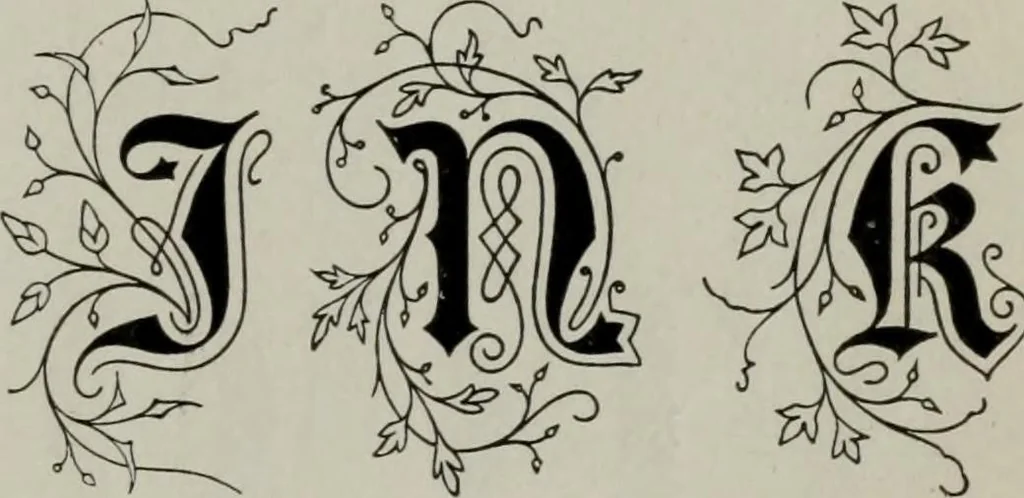 An illustration from Desk book of type specimens, borders, ornaments, brass rules and cuts : catalogue of printing machinery and printers' supplies, 1900, leaf 848