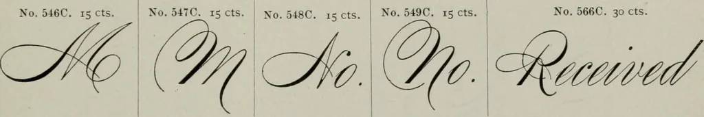An illustration from Desk book of type specimens, borders, ornaments, brass rules and cuts : catalogue of printing machinery and printers' supplies, 1900, leaf 868