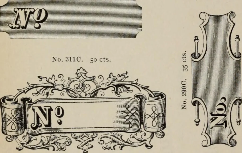 An illustration from Desk book of type specimens, borders, ornaments, brass rules and cuts : catalogue of printing machinery and printers' supplies, 1900, leaf 871