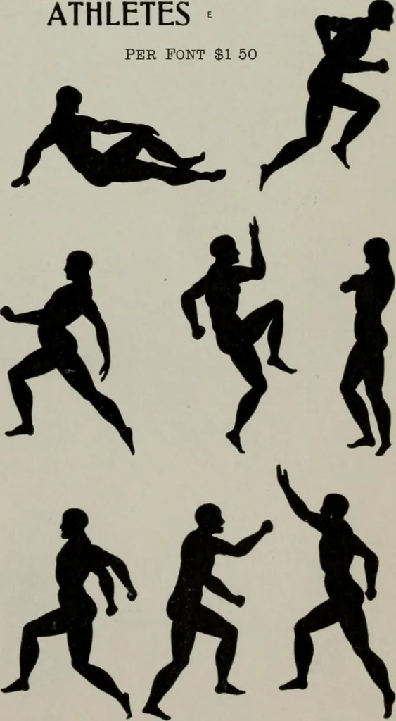 An illustration from Desk book of type specimens, borders, ornaments, brass rules and cuts : catalogue of printing machinery and printers' supplies, 1900, leaf 880
