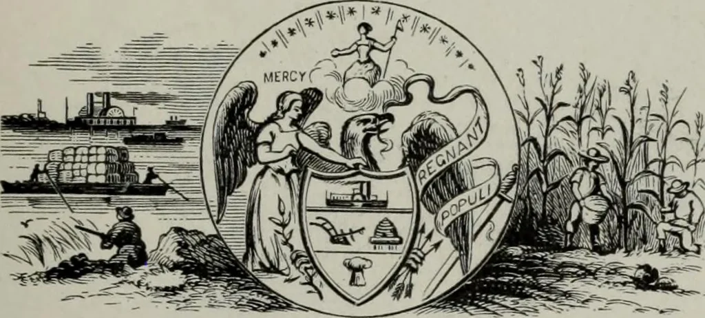 An illustration from Desk book of type specimens, borders, ornaments, brass rules and cuts : catalogue of printing machinery and printers' supplies, 1900, leaf 884
