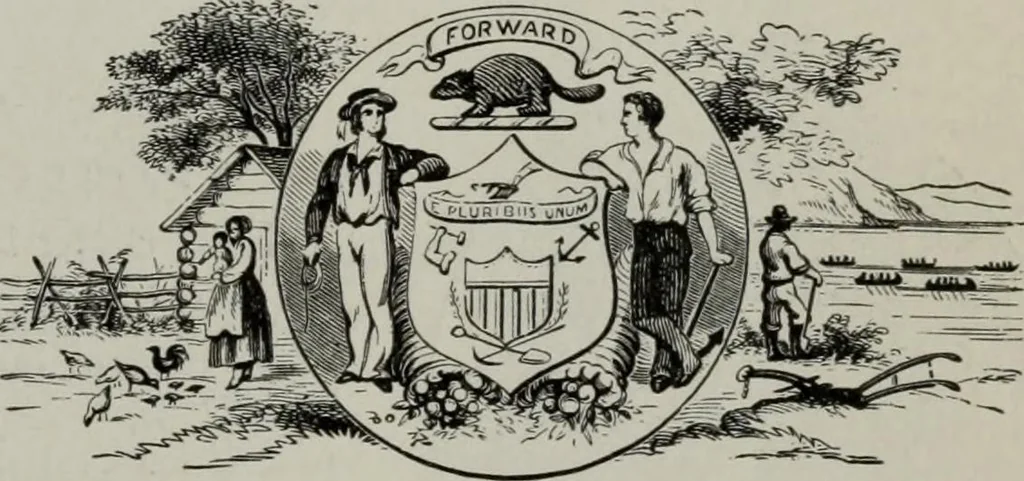 An illustration from Desk book of type specimens, borders, ornaments, brass rules and cuts : catalogue of printing machinery and printers' supplies, 1900, leaf 884